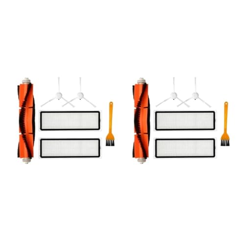 WKFBIFLY 2 Set Hauptbürste Seitenbürste Hepa-Filter Ersatz Kompatibel mit Xiaomi Bot D9 Max Roboter-Staubsaugerteile von WKFBIFLY