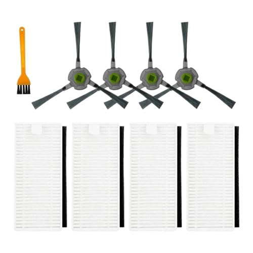 WKFBIFLY 4 Stück Seitenbürste + 4 Stück Filter + 1 Stück Reinigungsbürste, kompatibel mit U180 M210 Pro M201 L3 Roboter-Staubsauger-Ersatzteile WKFBIFLY 4 Stück Seitenbürste + 4 Stück Filter + 1 Stück Reinigungsbürste, kompatibel mit U180 M210 Pro M201 L3 Roboter-Staubsauger-Ersatzteile von WKFBIFLY