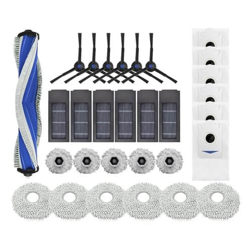 WKFBIFLY Hauptseitenbürste HEPA-Filter Mopptuch Staubbeutel Kompatibel mit Deebot X2S Roboter-Staubsauger Ersatzteile Zubehör WKFBIFLY Hauptseitenbürste HEPA-Filter Mopptuch Staubbeutel Kompatibel mit Deebot X2S Roboter-Staubsauger Ersatzteile Zubehör von WKFBIFLY