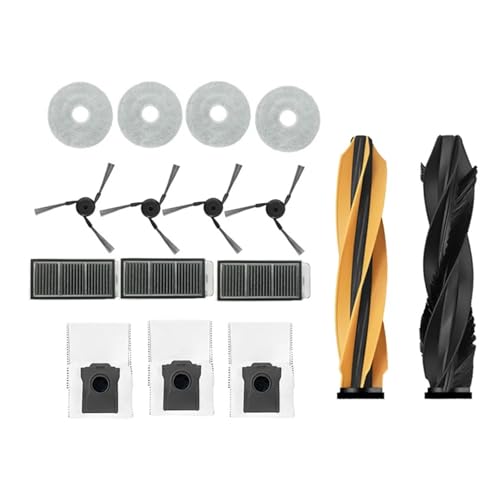 WKFBIFLY Hauptwalze Komplettset Staubsaugerteile Kompatibel mit Mova V50 Ultra Seitenbürste HEPA-Filter Wischtuch Staubbeutel Staubsaugerteile von WKFBIFLY