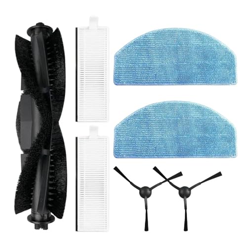WKFBIFLY Haushaltsreinigungs-Mian-Bürste & Mopp-Pads & Seitenbürste & Filter-Set, kompatibel mit Laresar Evol 3 Roboter-Staubsauger-Kehrfilter(A) von WKFBIFLY