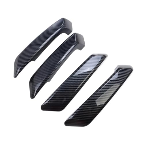 WKFBIFLY Kompatibel mit Audi Q5 2018 2019 2020, Kohlefaser-Autoinnenseite, Innentür, Armlehne, Griff, Verkleidung, Dekoration, Innenzubehör (Color : Carbon Fiber Color) von WKFBIFLY