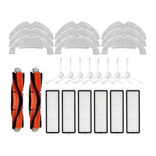 WKFBIFLY Kompatibel mit Bot D10 Plus / RLS3D Robotic Staubsauger Ersatzteile Hauptseitenbürste Hepa-Filter Mopptuch Lappen von WKFBIFLY