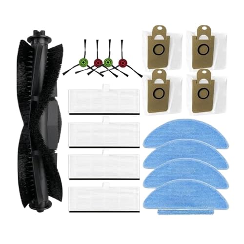 WKFBIFLY Kompatibel mit MEDION X20 SW+ / MD11415 Roller Seitenbürste Hepa-Filter Mopptuch Staubbeutel Teile Zubehör von WKFBIFLY