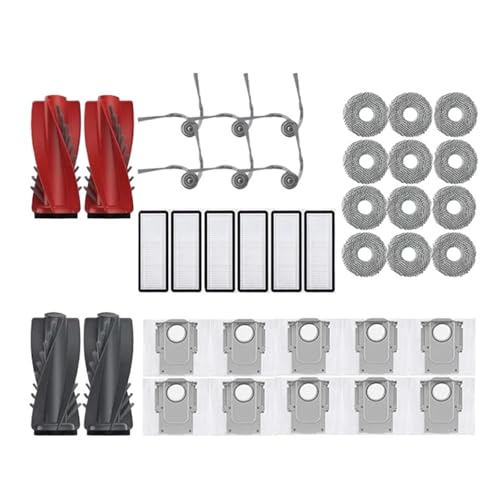 WKFBIFLY Kompatibel mit Qrevo Curv Roboter-Staubsauger-Zubehör, Hauptseitenbürste, Hepa-Filter, Wischtuch, Staubbeutel WKFBIFLY Kompatibel mit Qrevo Curv Roboter-Staubsauger-Zubehör, Hauptseitenbürste, Hepa-Filter, Wischtuch, Staubbeutel von WKFBIFLY