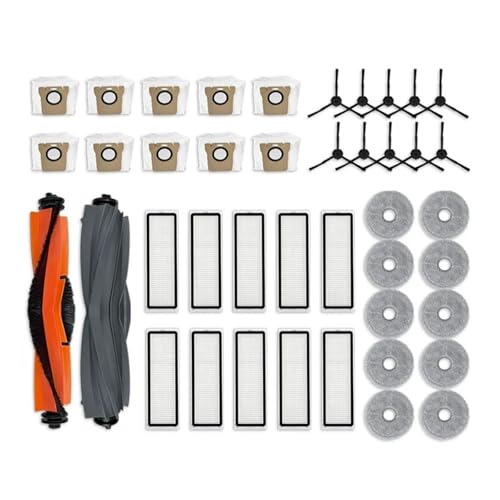 WKFBIFLY Kompatibel mit Xiaomi L30 Ultra Roboterstaubsauger, Hauptseitenbürste, HEPA-Filter, Wischpads, Staubbeutel, Ersatzteile WKFBIFLY Kompatibel mit Xiaomi L30 Ultra Roboterstaubsauger, Hauptseitenbürste, HEPA-Filter, Wischpads, Staubbeutel, Ersatzteile von WKFBIFLY
