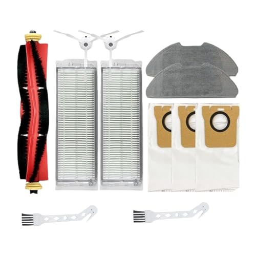 WKFBIFLY Zubehörset kompatibel mit Deebot X97 Omni Roboterstaubsauger, Hauptseitenbürste, Hepa-Filter, Wischtuch, Staubbeutel von WKFBIFLY