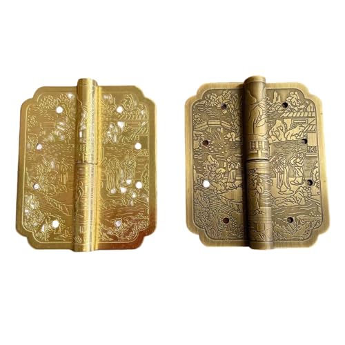 Handgefertigte Scharniere aus Messing mit steigendem Schaft – Antike Scharniere im chinesischen Vintage-Stil for Holzmöbel, Schränke, Schmuckkästchen, Schränke und Klaviertüren(9 * 6cm bronze color) Handgefertigte Scharniere aus Messing mit steigendem Schaft – Antike Scharniere im chinesischen Vintage-Stil for Holzmöbel, Schränke, Schmuckkästchen, Schränke und Klaviertüren(9 * 6cm bronze color) von WKHPHMBEQ
