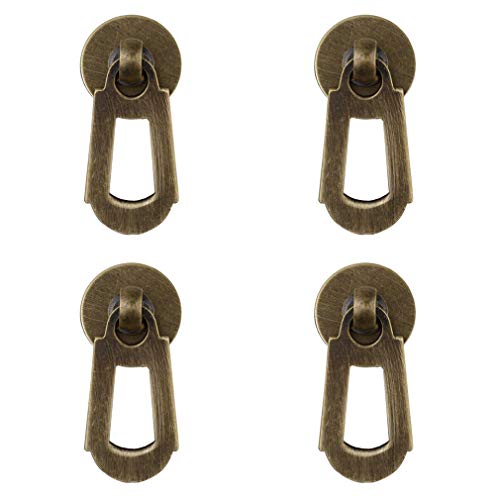 Vintage-Schubladengriffe in Antik-Bronze – Klassische Messinggriffe for Schubladen, Küchenschrank- und Schrankbeschläge, Kommodengriffe, Schrankgriffe aus antikem Messing(4. bronze color:45mm) von WKHPHMBEQ