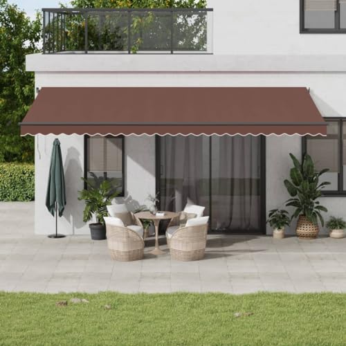 Home & Garden,Furniture Automatik Markise mit LEDs Braun 600x350cm Home & Garden,Furniture Automatik Markise mit LEDs Braun 600x350cm von WKIEQACO