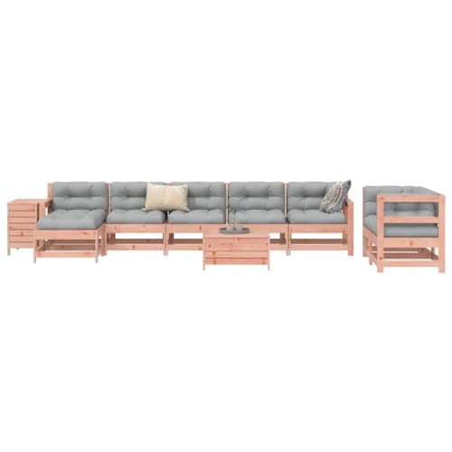 WKIEQACO 10-teiliges Gartensofa-Set Massivholz Douglas FirOutdoor Sets von WKIEQACO