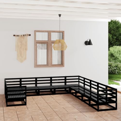 WKIEQACO 11-teiliges Garten-Lounge-Set aus massivem Kiefernholz, Outdoor-Sets WKIEQACO 11-teiliges Garten-Lounge-Set aus massivem Kiefernholz, Outdoor-Sets von WKIEQACO