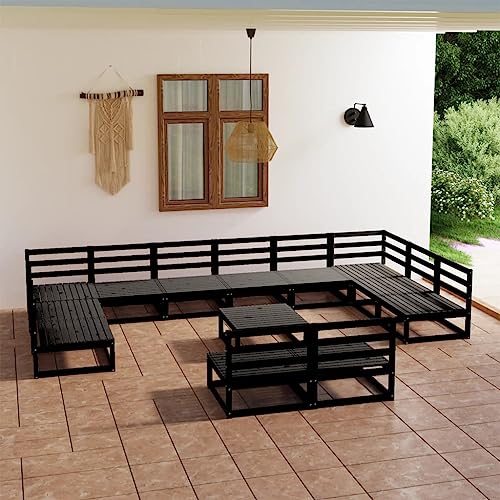 WKIEQACO 13-teiliges Garten-Lounge-Set aus massivem Kiefernholz, Outdoor-Sets WKIEQACO 13-teiliges Garten-Lounge-Set aus massivem Kiefernholz, Outdoor-Sets von WKIEQACO