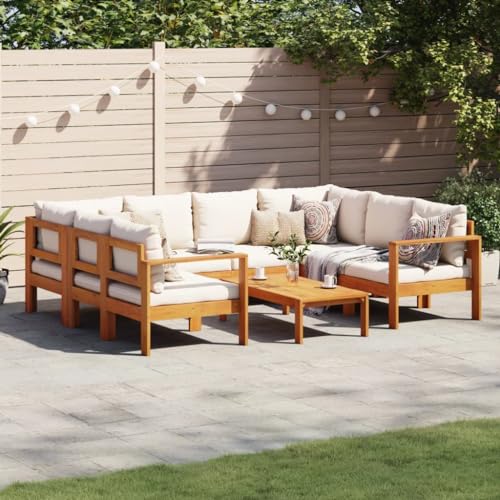 WKIEQACO 6-teiliges Gartensofa-Set mit Kissen Massivholz Akazie Outdoor Sets WKIEQACO 6-teiliges Gartensofa-Set mit Kissen Massivholz Akazie Outdoor Sets von WKIEQACO