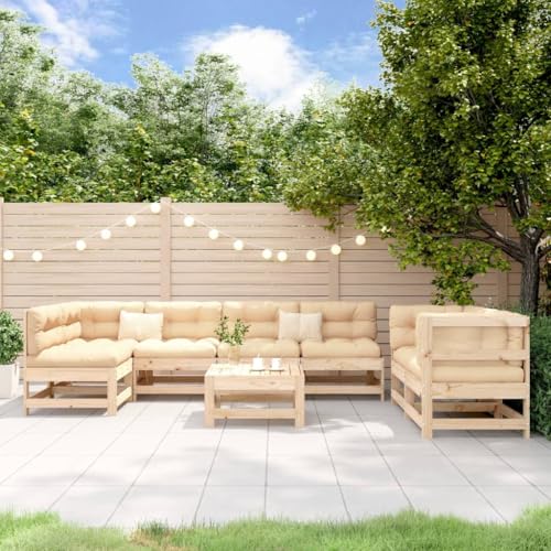 WKIEQACO 8-teiliges Garten-Lounge-Set Massivholz Kiefer Outdoor Sets WKIEQACO 8-teiliges Garten-Lounge-Set Massivholz Kiefer Outdoor Sets von WKIEQACO