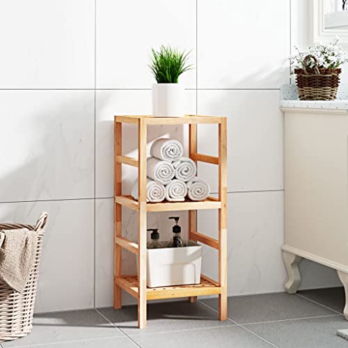WKIEQACO Badregal 35,5 x 35,5 x 79 cm Massivholz Walnuss Regal Bücherregale & Standregale WKIEQACO Badregal 35,5 x 35,5 x 79 cm Massivholz Walnuss Regal Bücherregale & Standregale von WKIEQACO