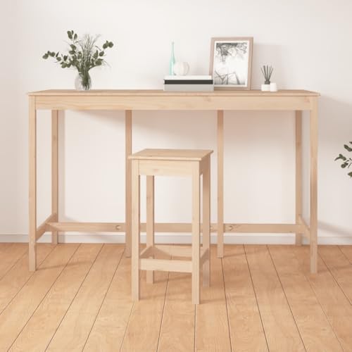 WKIEQACO Bartisch 180x80x110cm Massivholz Kiefer Tisch Küchen- & Esszimmertische WKIEQACO Bartisch 180x80x110cm Massivholz Kiefer Tisch Küchen- & Esszimmertische von WKIEQACO