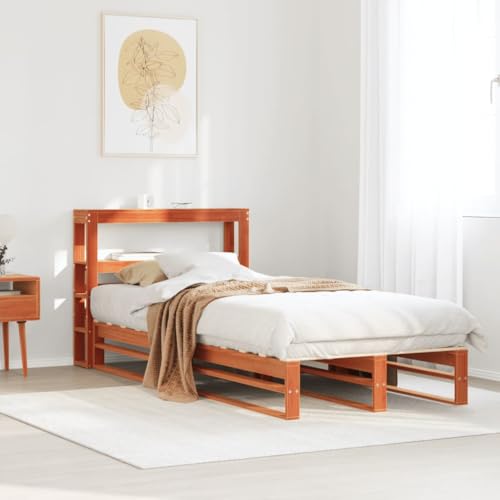 WKIEQACO Betten & Zubehör, Betten & Bettrahmen, Bettgestell ohne Matratze, Wachs, braun, 90x190 cm, Einzelbett, Massivholz, Kiefer WKIEQACO Betten & Zubehör, Betten & Bettrahmen, Bettgestell ohne Matratze, Wachs, braun, 90x190 cm, Einzelbett, Massivholz, Kiefer von WKIEQACO