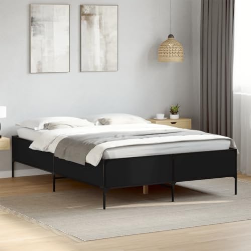 WKIEQACO Betten & Zubehör, Betten & Bettrahmen, Bettgestell ohne Matratze, schwarz, 160x200 cm WKIEQACO Betten & Zubehör, Betten & Bettrahmen, Bettgestell ohne Matratze, schwarz, 160x200 cm von WKIEQACO