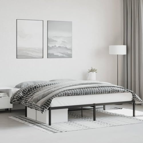 WKIEQACO Bettgestell aus Metall, ohne Matratze, schwarz, 180 x 200 cm, Betten & Zubehör, Betten & Bettrahmen WKIEQACO Bettgestell aus Metall, ohne Matratze, schwarz, 180 x 200 cm, Betten & Zubehör, Betten & Bettrahmen von WKIEQACO