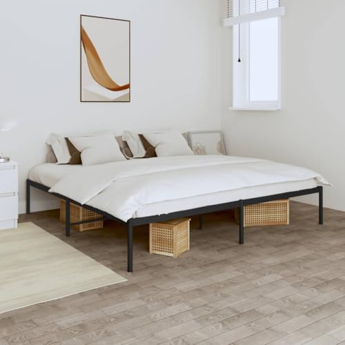 WKIEQACO Bettgestell aus Metall, ohne Matratze, schwarz, 180 x 200 cm, Betten & Zubehör, Betten & Bettrahmen WKIEQACO Bettgestell aus Metall, ohne Matratze, schwarz, 180 x 200 cm, Betten & Zubehör, Betten & Bettrahmen von WKIEQACO