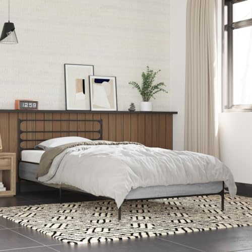 WKIEQACO Bettgestell ohne Matratze Grau Sonoma 90x200 cmBetten & Zubehör Betten & Bettrahmen WKIEQACO Bettgestell ohne Matratze Grau Sonoma 90x200 cmBetten & Zubehör Betten & Bettrahmen von WKIEQACO