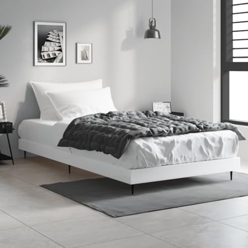 WKIEQACO Bettgestell ohne Matratze Weiß 90x190 cm Einzelholzbetten & Zubehör Betten & Bettrahmen WKIEQACO Bettgestell ohne Matratze Weiß 90x190 cm Einzelholzbetten & Zubehör Betten & Bettrahmen von WKIEQACO