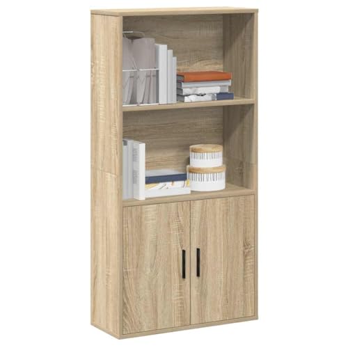 WKIEQACO Bücherregal Sonoma Eiche 60x24x120 cm Holzregal Bücherregale & Standregale WKIEQACO Bücherregal Sonoma Eiche 60x24x120 cm Holzregal Bücherregale & Standregale von WKIEQACO