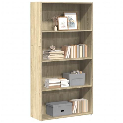 WKIEQACO Bücherregal Sonoma Eiche 80x30x152 cm Holzregal Bücherregale & Standregale WKIEQACO Bücherregal Sonoma Eiche 80x30x152 cm Holzregal Bücherregale & Standregale von WKIEQACO