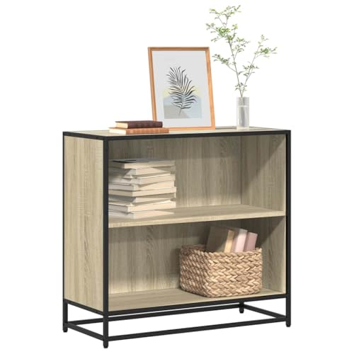 WKIEQACO Bücherschrank Sonoma Eiche 80,5 x 35 x 76 cm Holzregal Bücherregale & Standregale WKIEQACO Bücherschrank Sonoma Eiche 80,5 x 35 x 76 cm Holzregal Bücherregale & Standregale von WKIEQACO