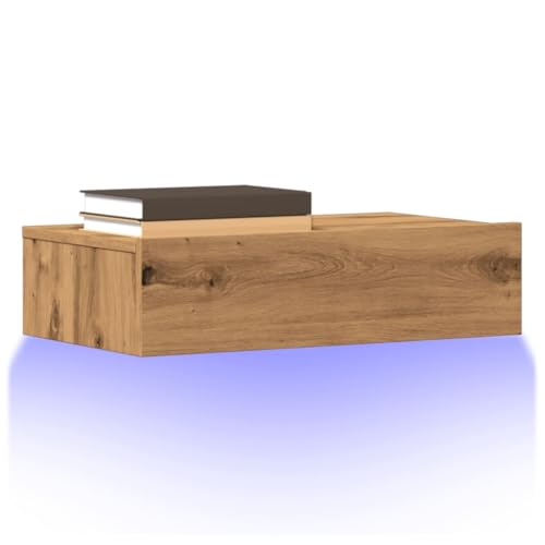WKIEQACO Entertainment Centers & TV-Ständer, TV-Schränke mit LED-Lichtern, 2 Stück, Artisan Eiche, 60 x 35 x 15,5 cm WKIEQACO Entertainment Centers & TV-Ständer, TV-Schränke mit LED-Lichtern, 2 Stück, Artisan Eiche, 60 x 35 x 15,5 cm von WKIEQACO