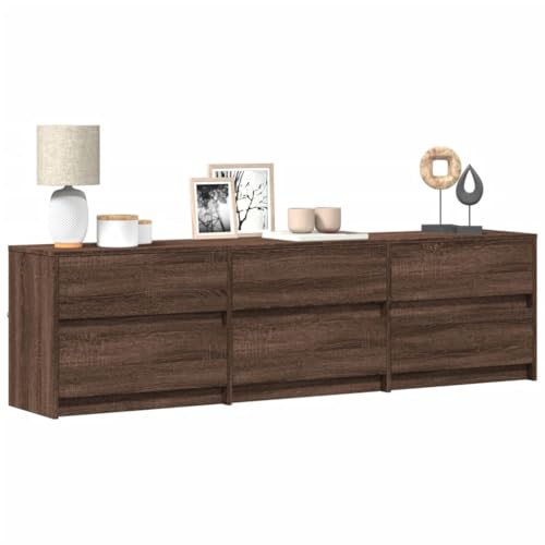 WKIEQACO Entertainment Centers & TV-Ständer, TV-Schrank mit LED, braune Eiche, 180 x 34 x 50 cm, Holzwerkstoff WKIEQACO Entertainment Centers & TV-Ständer, TV-Schrank mit LED, braune Eiche, 180 x 34 x 50 cm, Holzwerkstoff von WKIEQACO