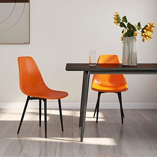 WKIEQACO Esszimmerstühle, 2 Stück, Orange PPChairs Küchen- und Esszimmerstühle von WKIEQACO