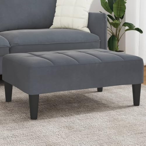 WKIEQACO Fußhocker dunkelgrau 77x55x31cm VelvetFußstützen WKIEQACO Fußhocker dunkelgrau 77x55x31cm VelvetFußstützen von WKIEQACO