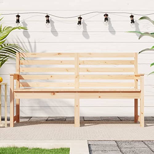 WKIEQACO Gartenbank 159,5 x 48 x 91,5 cm Massivholz Kiefer Outdoor Sitzbank Outdoor Sitzbänke WKIEQACO Gartenbank 159,5 x 48 x 91,5 cm Massivholz Kiefer Outdoor Sitzbank Outdoor Sitzbänke von WKIEQACO