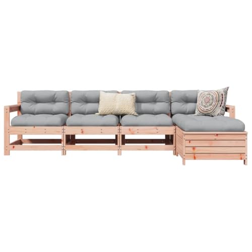 WKIEQACO Gartenmöbelsets für Outdoor-Möbel,5-teiliges Set Massivholz Douglass Fichte von WKIEQACO
