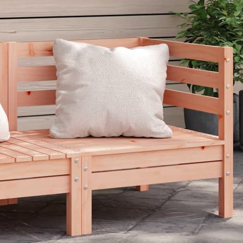 WKIEQACO Gartensofa Ecksofa Massivholz DouglasOutdoor Outdoor Sitzgruppe Outdoor Sektionalsofa Einheiten von WKIEQACO