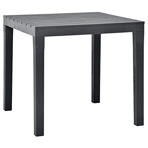 WKIEQACO Haus & Garten, Möbel-Gartentisch, anthrazit, 78 x 78 x 72 cm, Kunststoff WKIEQACO Haus & Garten, Möbel-Gartentisch, anthrazit, 78 x 78 x 72 cm, Kunststoff von WKIEQACO