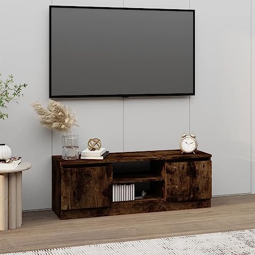 WKIEQACO Haus & Garten, Möbel-TV-Schrank mit Tür, Räuchereiche, 102 x 30 x 36 cm WKIEQACO Haus & Garten, Möbel-TV-Schrank mit Tür, Räuchereiche, 102 x 30 x 36 cm von WKIEQACO