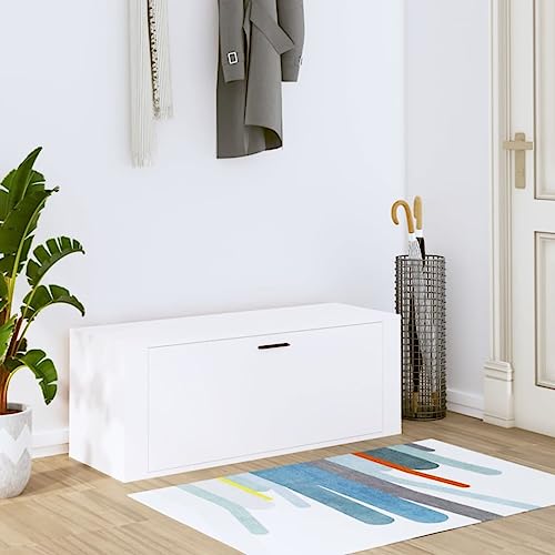 WKIEQACO Haus & Garten, Möbel-Wand-Schuhschrank, weiß, 100 x 35 x 38 cm, Holzwerkstoff WKIEQACO Haus & Garten, Möbel-Wand-Schuhschrank, weiß, 100 x 35 x 38 cm, Holzwerkstoff von WKIEQACO