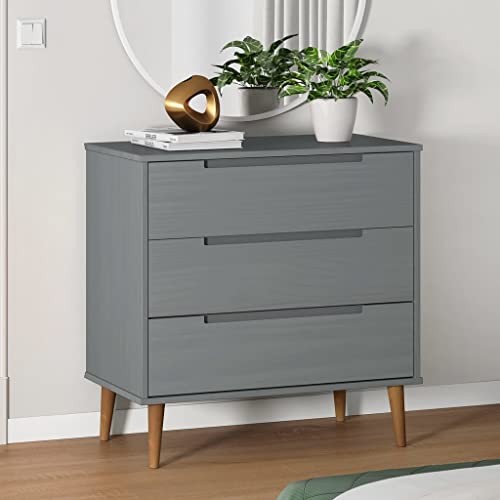 WKIEQACO Haus & Garten Möbel-Schubladenschrank MOLDE Grau 80x40x80 cm Massivholz Kiefer WKIEQACO Haus & Garten Möbel-Schubladenschrank MOLDE Grau 80x40x80 cm Massivholz Kiefer von WKIEQACO