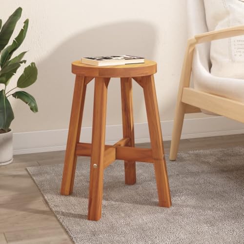 WKIEQACO Hocker Braun 38x38x45cm Rund Massivholz Akazie Stühle Klappstühle & Hocker WKIEQACO Hocker Braun 38x38x45cm Rund Massivholz Akazie Stühle Klappstühle & Hocker von WKIEQACO