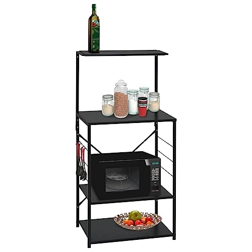 WKIEQACO Home & Garden,Furniture-Microwave Cabinet Black 60x39.6x123cm Engineered Wood WKIEQACO Home & Garden,Furniture-Microwave Cabinet Black 60x39.6x123cm Engineered Wood von WKIEQACO