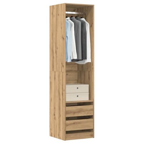 WKIEQACO Kleiderschrank Artisan Eiche 50x50x200 cm Holzschrank & Aufbewahrungsschränke & Kleiderschränke WKIEQACO Kleiderschrank Artisan Eiche 50x50x200 cm Holzschrank & Aufbewahrungsschränke & Kleiderschränke von WKIEQACO