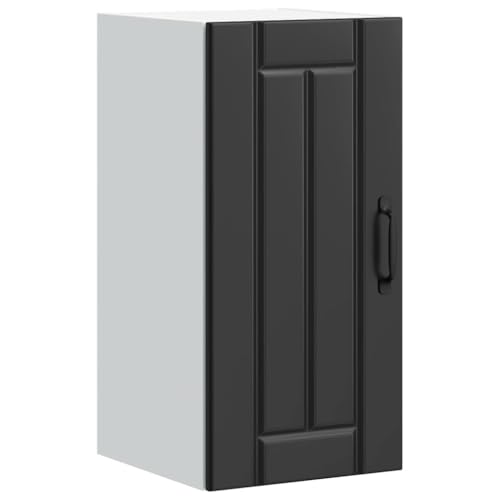 WKIEQACO Küchenwandschrank Lucca Schwarz Holzschränke & Aufbewahrung Küchenschränke WKIEQACO Küchenwandschrank Lucca Schwarz Holzschränke & Aufbewahrung Küchenschränke von WKIEQACO