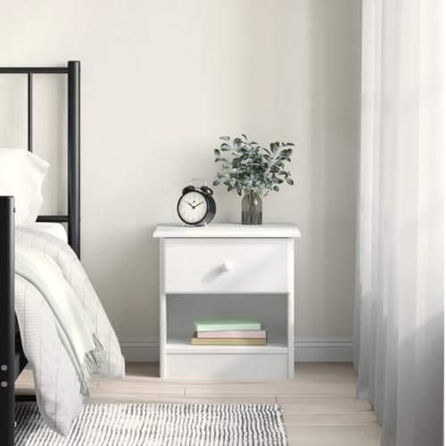 WKIEQACO Nachtkommode ALTA Weiß 41x35x41cm Massivholz Kiefer Nachttische WKIEQACO Nachtkommode ALTA Weiß 41x35x41cm Massivholz Kiefer Nachttische von WKIEQACO