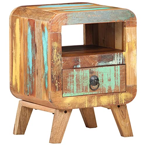WKIEQACO Nachttisch 30x30x41cm Massivholz Altholz Schränke & Stauraum Buffets & Sideboards von WKIEQACO