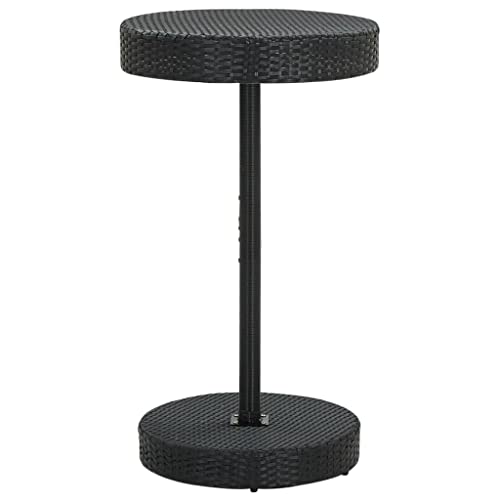 WKIEQACO Outdoor-Tische, Gartentisch, schwarz, 60,5 x 106 cm, Polyrattan WKIEQACO Outdoor-Tische, Gartentisch, schwarz, 60,5 x 106 cm, Polyrattan von WKIEQACO