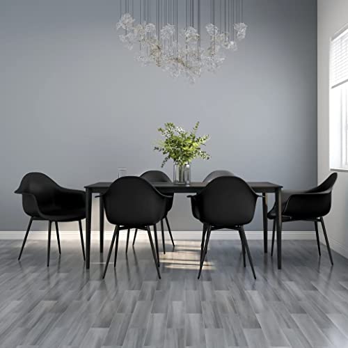 WKIEQACO PPChairs Esszimmerstühle, 6 Stück, Schwarz WKIEQACO PPChairs Esszimmerstühle, 6 Stück, Schwarz von WKIEQACO