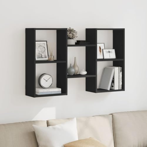 WKIEQACO Regal, Wandregale & Latten, Wandregal, schwarz, 96 x 18 x 60 cm, Holzwerkstoff WKIEQACO Regal, Wandregale & Latten, Wandregal, schwarz, 96 x 18 x 60 cm, Holzwerkstoff von WKIEQACO